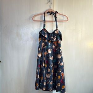 Maeve for Anthropologie Bird Halter Dress